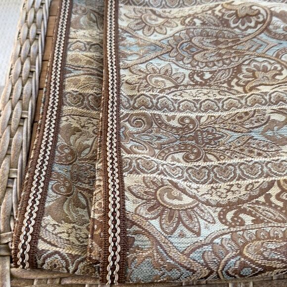 Biltmore Paisley Window Valances (2) 80”x18” - Picture 1 of 6